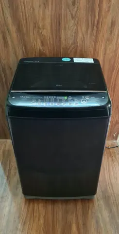 LG 7kg Fully Automatic Top Load Washing Machine (T8077NEDLK, Black Knight)