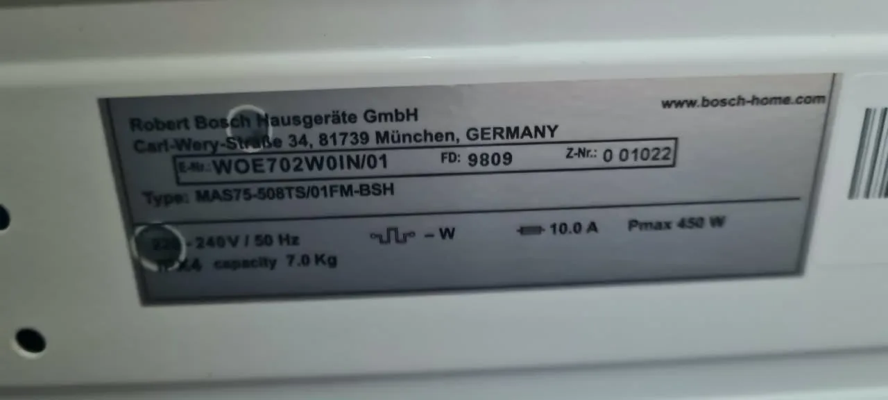 Bosch Serie 2 7.0 Kg Fully Automatic Top Load Washing, photo 4